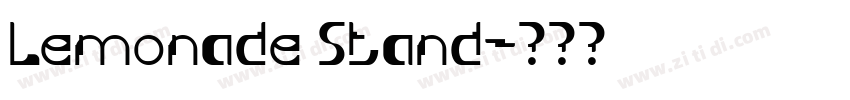 Lemonade Stand字体转换